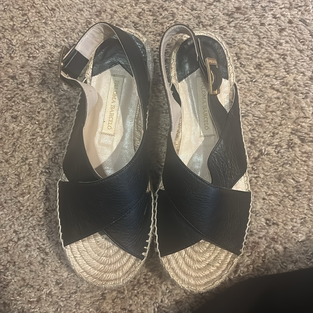 Paloma Barceló Women's Sandal Anambei Lory Nougat, Patent Black size 36 - Picture 4 of 8